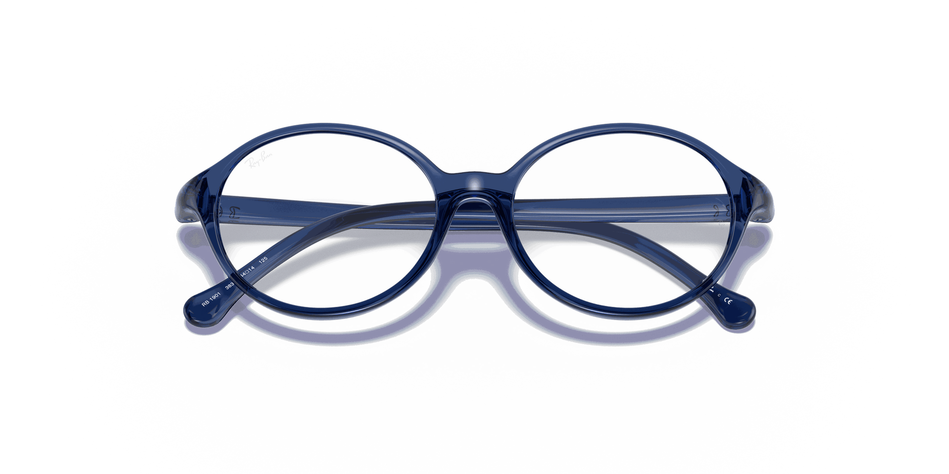 [Clear Lenses, Polished Transparent Blue Frame]