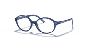 Clear Lenses, Polished Transparent Blue Frame