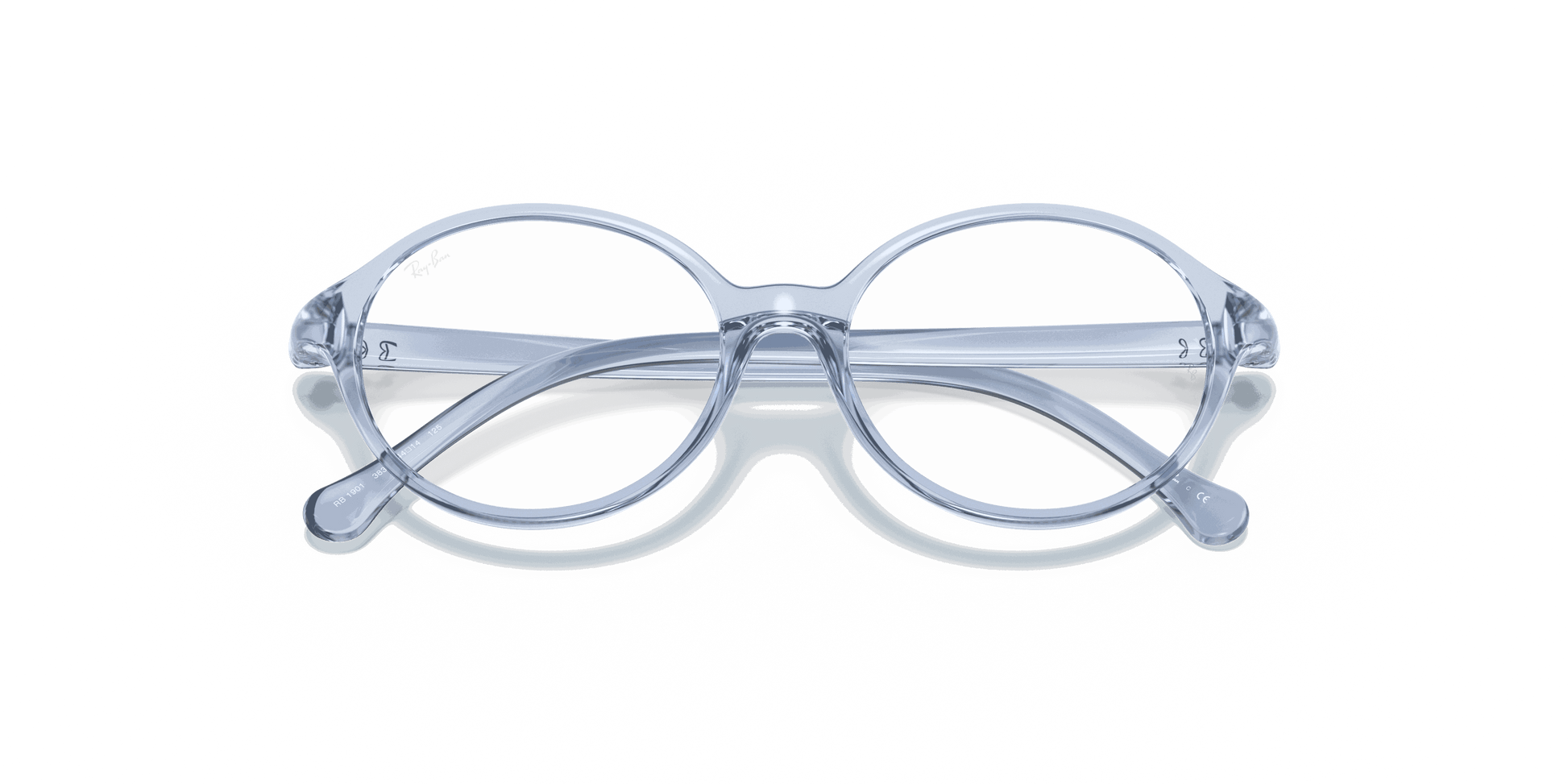 [Clear Lenses, Polished Transparent Light Blue Frame]