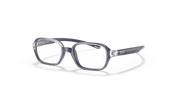 Clear Lenses, Polished Transparent On Blue Frame