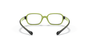 Clear Lenses, Polished Black On Green Frame