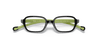 [Clear Lenses, Polished Black On Green Frame]