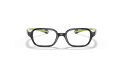 Clear Lenses, Polished Black On Green Frame