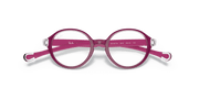 Clear Lenses, Polished Transparent On Fuxia Frame