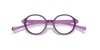 [Clear Lenses, Polished Violet Frame]