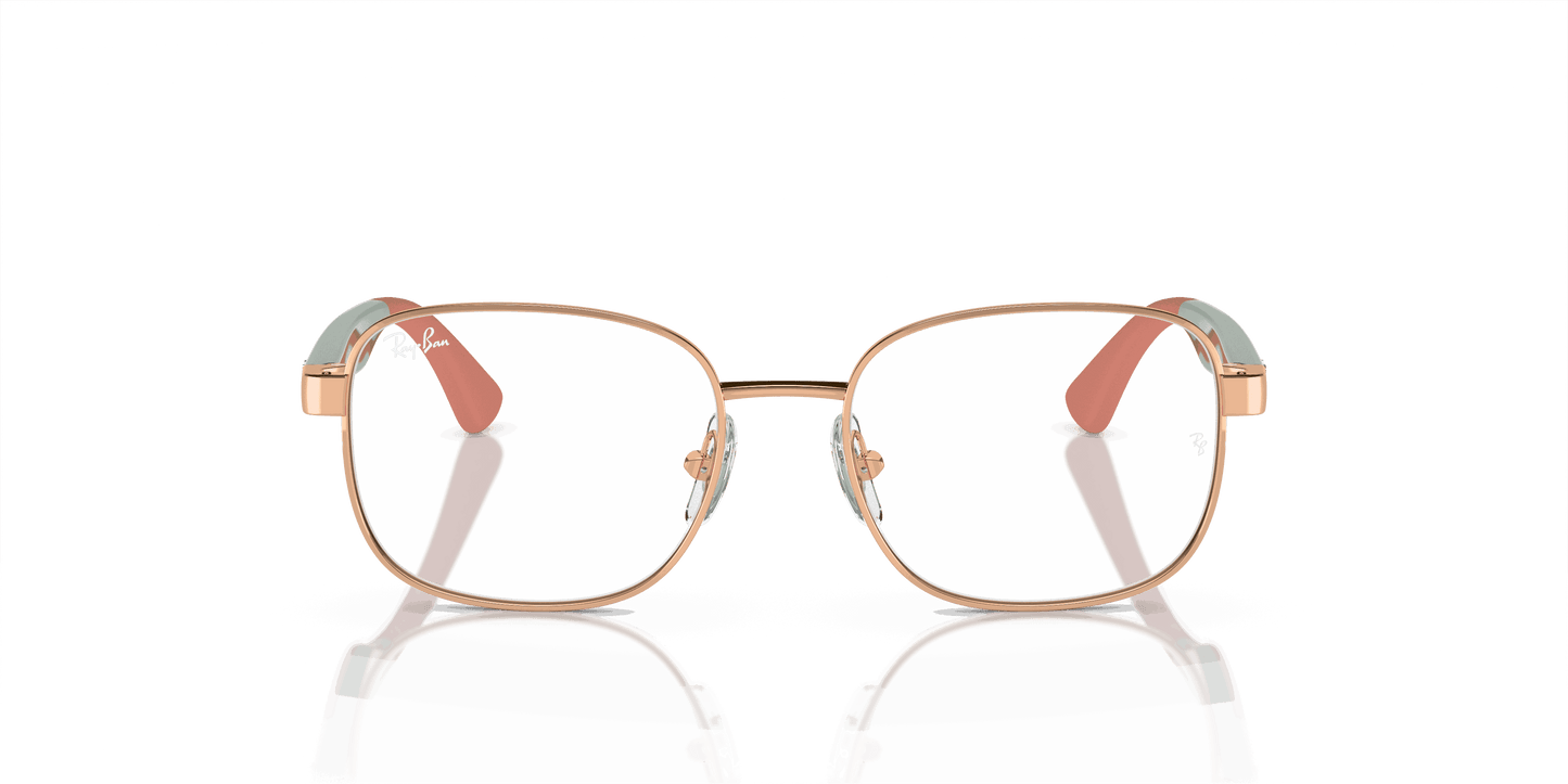 [Demo Lens Lenses, Polished Rose Gold Frame]