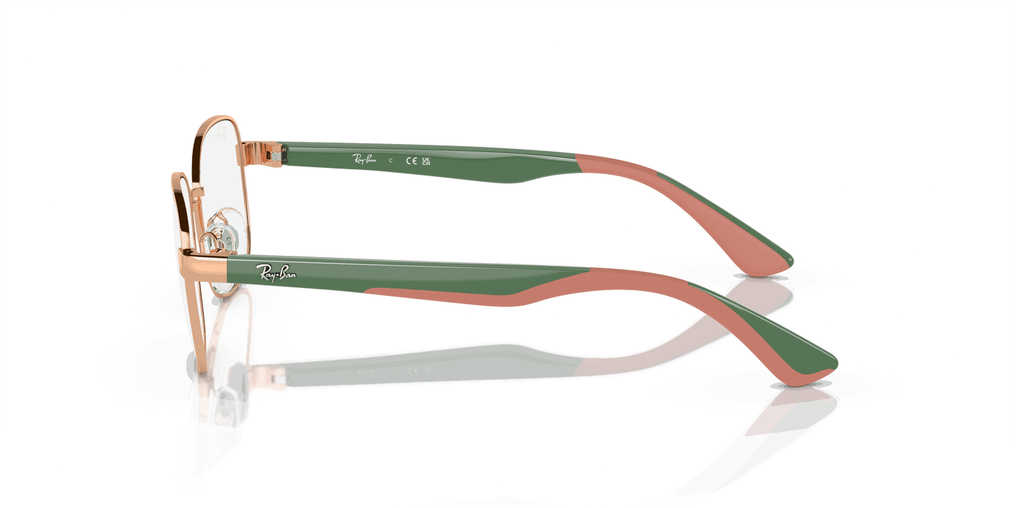 [Demo Lens Lenses, Polished Rose Gold Frame]