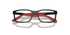 [Clear Lenses, Polished Black On Red Frame]