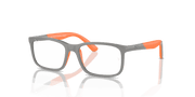 Clear Lenses, Polished Grey On Orange Frame