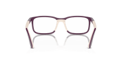 Clear Lenses, Polished Purple On Light Brown Frame