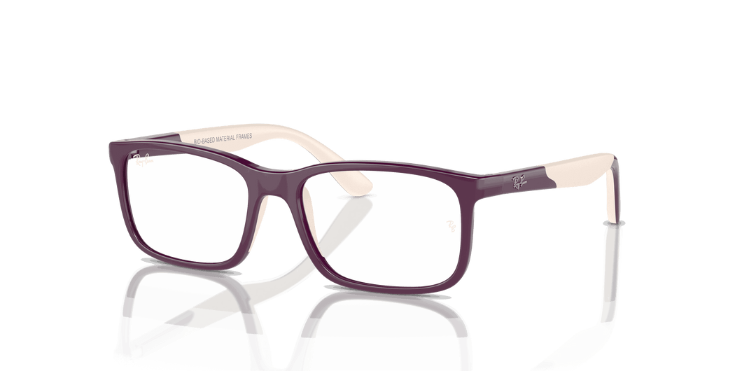 [Clear Lenses, Polished Purple On Light Brown Frame]