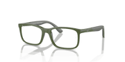 Clear Lenses, Polished Green On Grey Frame