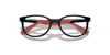 [Clear Lenses, Polished Black On Red Frame]