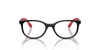 [Clear Lenses, Polished Black On Red Frame]