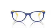 Clear Lenses, Polished Blue On Yellow Frame