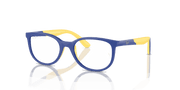 Clear Lenses, Polished Blue On Yellow Frame