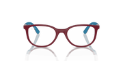 Clear Lenses, Polished Bordeaux On Blue Frame