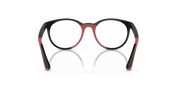 Demo Lens Lenses, Polished Black On Red Frame