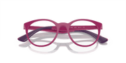 Clear Lenses, Polished Fuchsia On Violet Frame