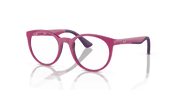 Clear Lenses, Polished Fuchsia On Violet Frame