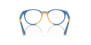 Clear Lenses, Polished Light Blue On Yellow Frame