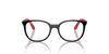 [Clear Lenses, Polished Black On Red Frame]