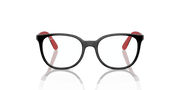 Clear Lenses, Polished Black On Red Frame