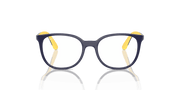 Clear Lenses, Polished Dark Blue On Yellow Frame