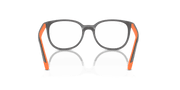 Clear Lenses, Polished Dark Grey On Orange Frame