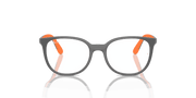 Clear Lenses, Polished Dark Grey On Orange Frame