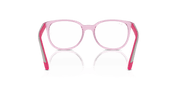 Clear Lenses, Polished Transparent Pink Frame