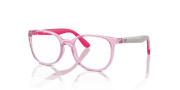 Clear Lenses, Polished Transparent Pink Frame