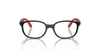 [Clear Lenses, Polished Black On Red Frame]