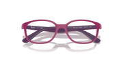 Clear Lenses, Polished Fuchsia On Violet Frame