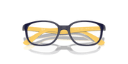 Clear Lenses, Polished Dark Blue On Yellow Frame