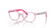 Clear Lenses, Polished Transparent Pink Frame