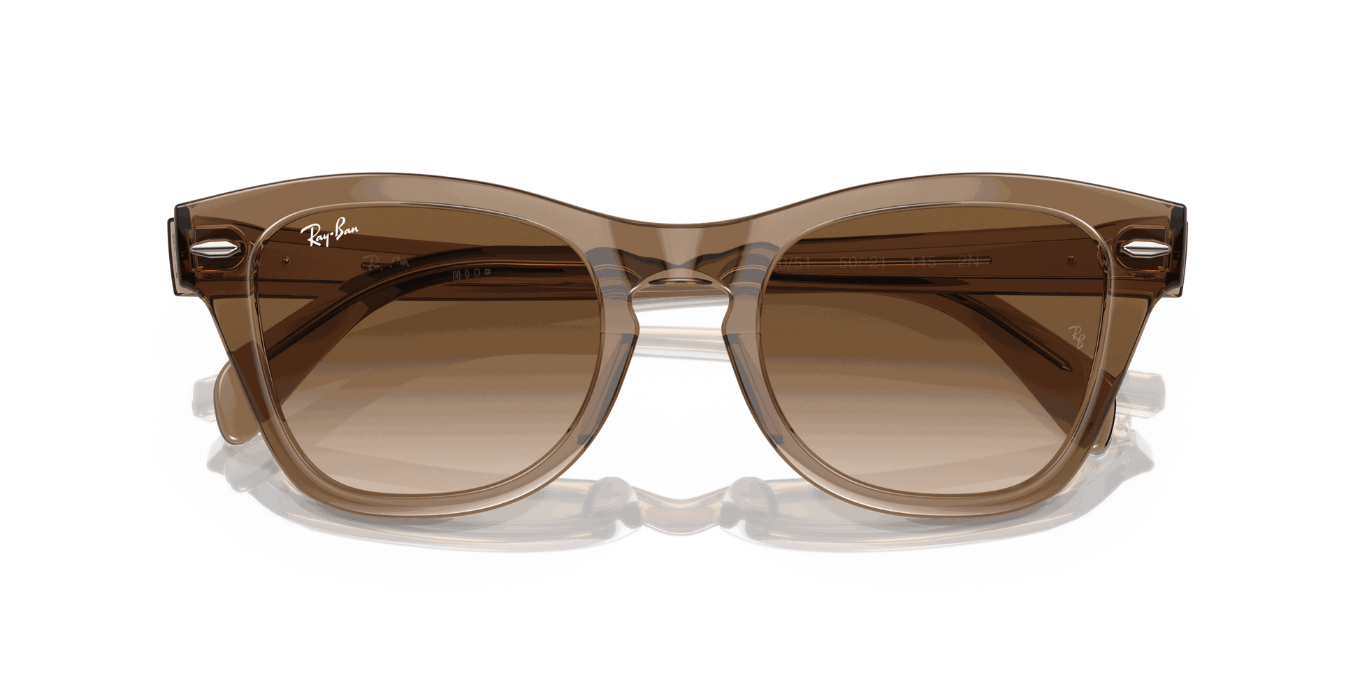 [Brown Lenses, Polished Transparent Light Brown Frame]