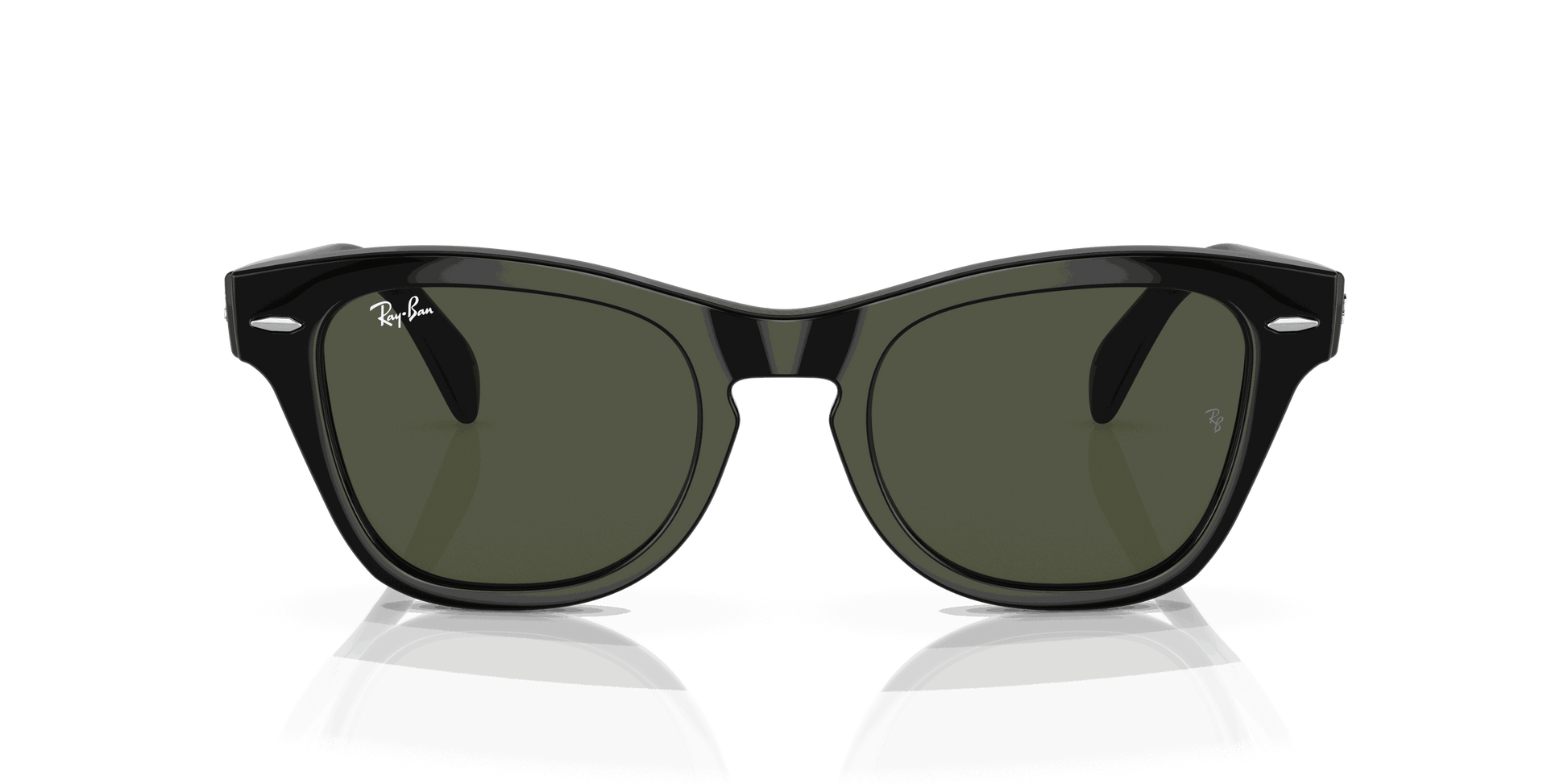[Green Lenses, Polished Black Frame]