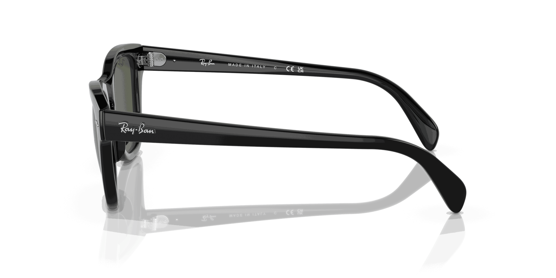 [Green Lenses, Polished Black Frame]