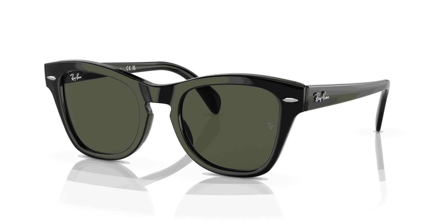 [Green Lenses, Polished Black Frame]