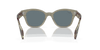 [Dark Blue Lenses, Polished Transparent Green Frame]