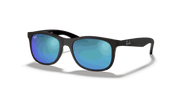 Blue Flash Lenses, Matte Black Frame