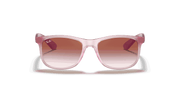 Clear Red Lenses, Polished Transparent Pink Frame