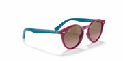 Violet Gradient Brown Lenses, Polished Fuchsia Fluo Frame