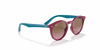 [Violet Gradient Brown Lenses, Polished Fuchsia Fluo Frame]