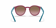 Violet Gradient Brown Lenses, Polished Fuchsia Fluo Frame