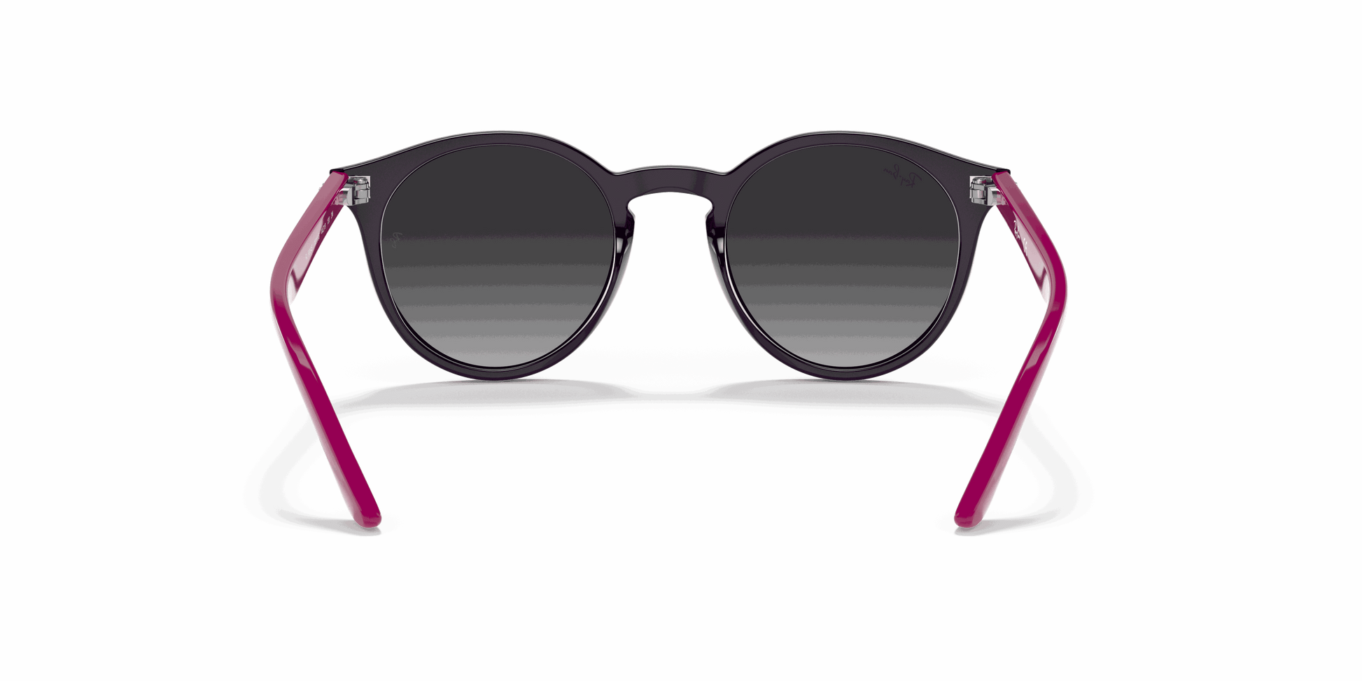 [Light Grey Gradient Dark Grey Lenses, Polished Violet Frame]