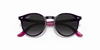 [Light Grey Gradient Dark Grey Lenses, Polished Violet Frame]