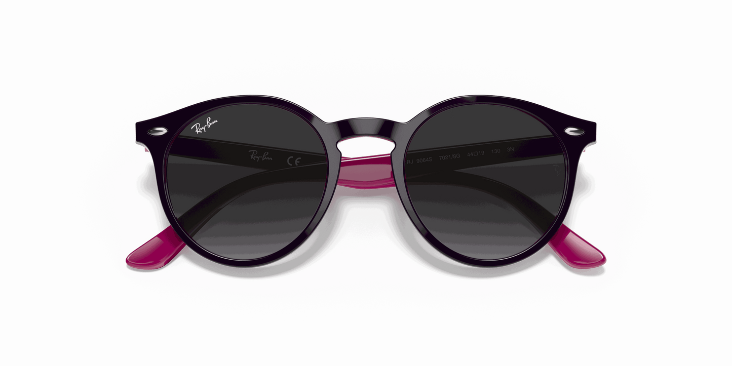 [Light Grey Gradient Dark Grey Lenses, Polished Violet Frame]