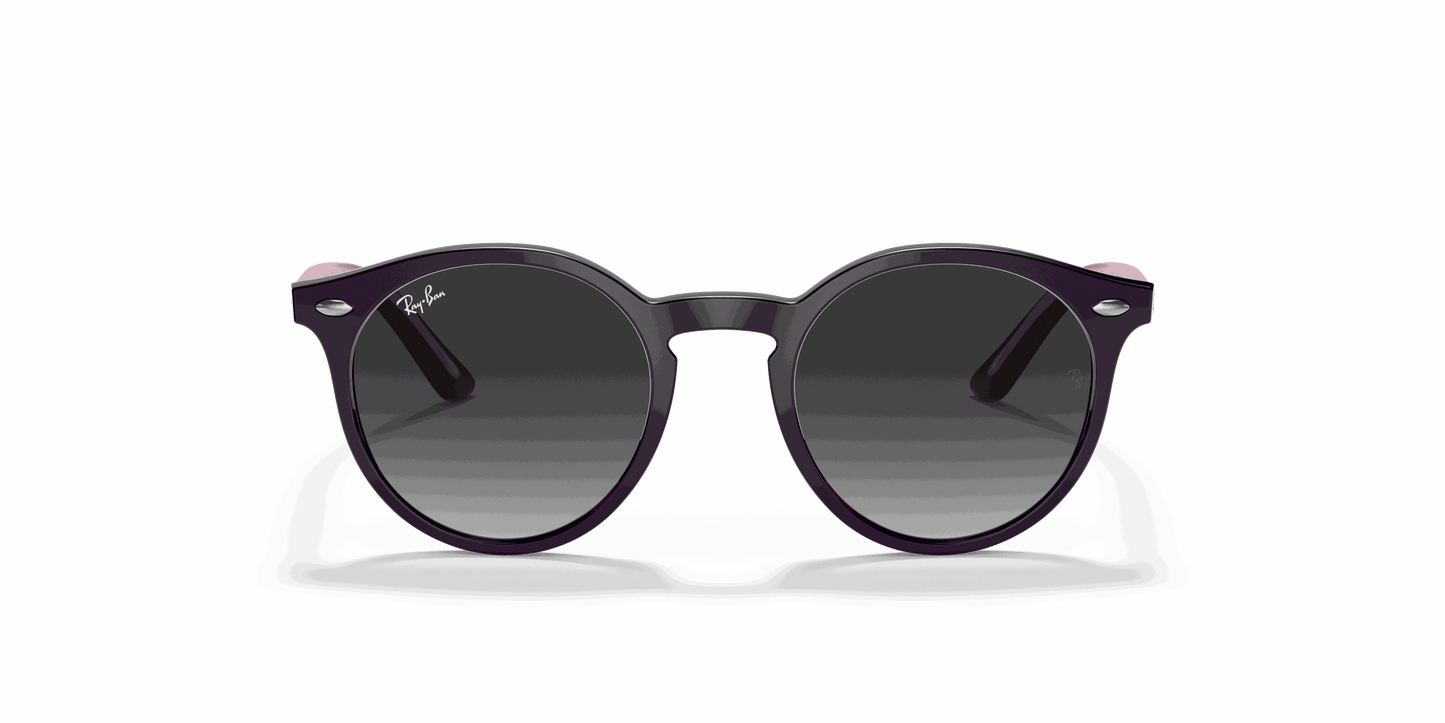 [Light Grey Gradient Dark Grey Lenses, Polished Violet Frame]